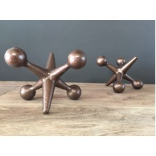 Copper Cast Iron Jacks Bookends Paperweights Jax Mid Century Modern Style Decor   292356360262